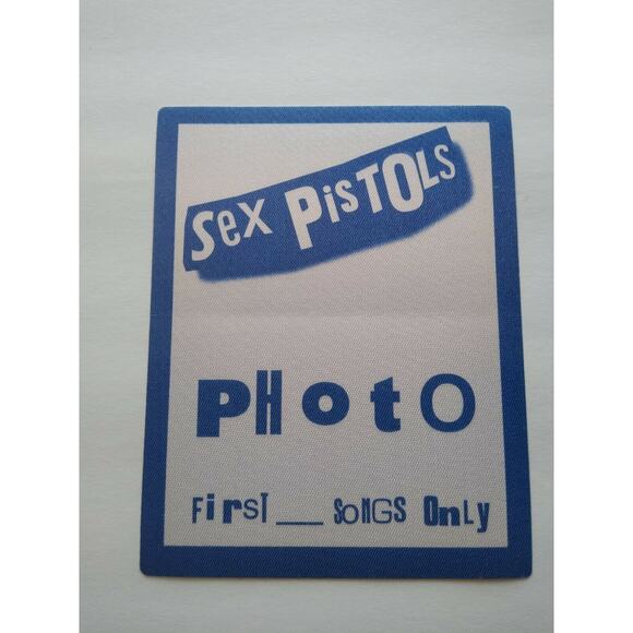 Sex Pistols Punk Rock Music Backstage Pass Original 1996 Reunion Concert Blue - Picture 4 of 4